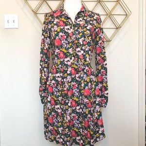 Trendy Floral Long Sleeve Dress